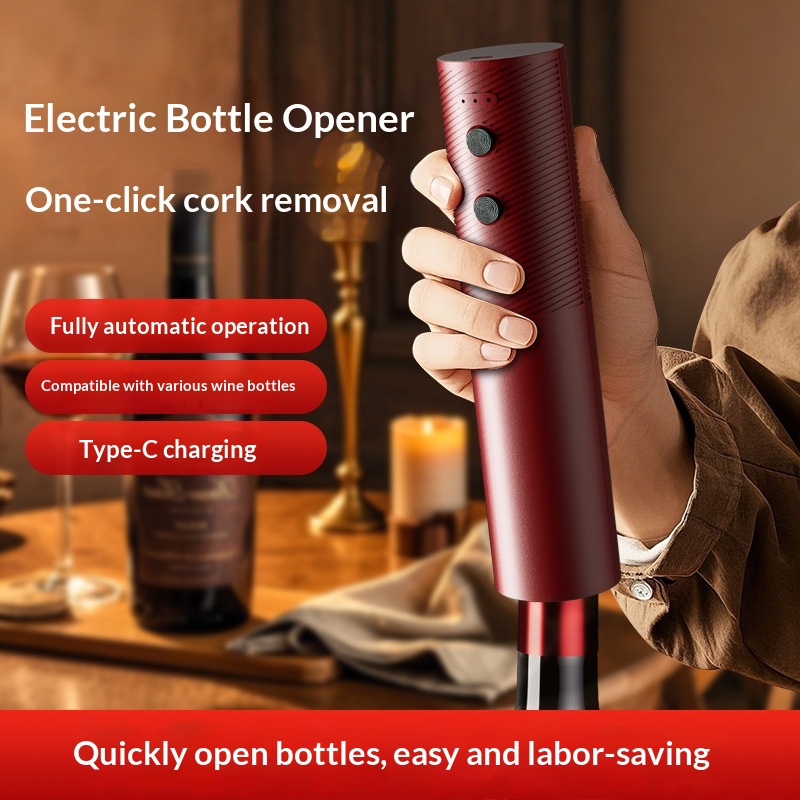 Kitchen Electronics Gadgets - Elektrischer Weinflaschenöffner, wiederaufladbar, automatischer Korkenzieher mit