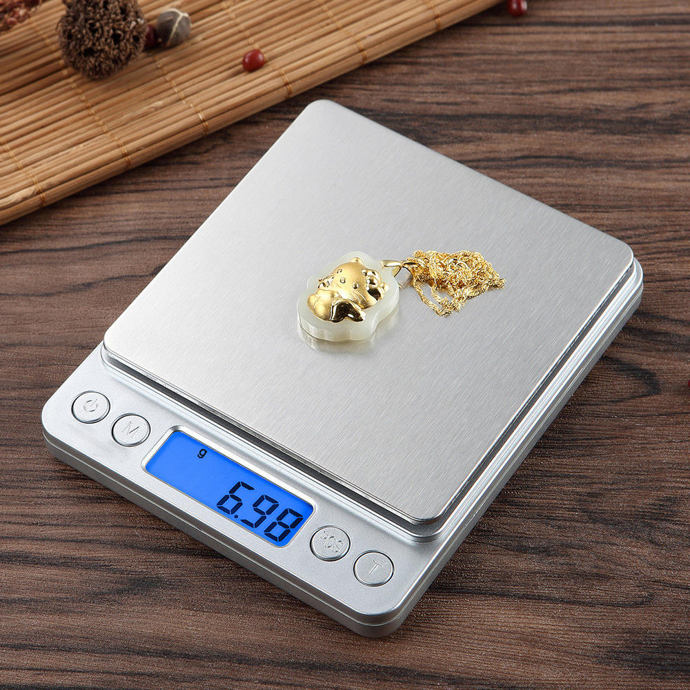 Kitchen Electronics Gadgets - Digitale LCD-Schmuckwaage, 3 kg, 0,1 g/500