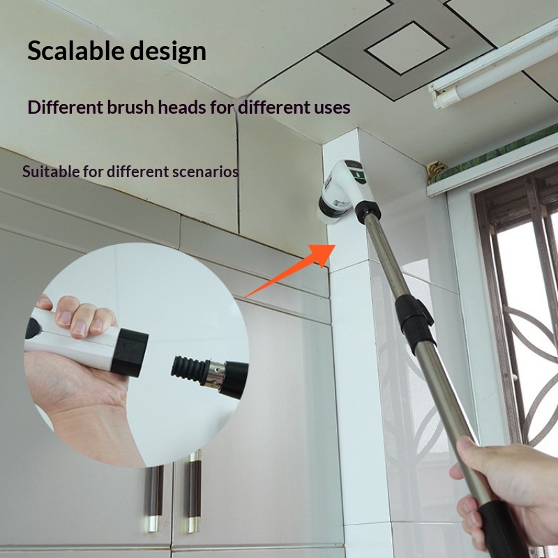 Kitchen Electronics Gadgets - HOMEFISH Kabelloser Elektrischer Reinigungsbürsten-Spinner für Bad,