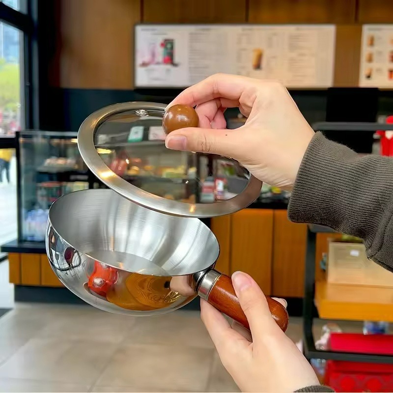 Edelstahl-Topf mit Walnussholz – Kitchen Electronics Gadgets Bewertung und Preis