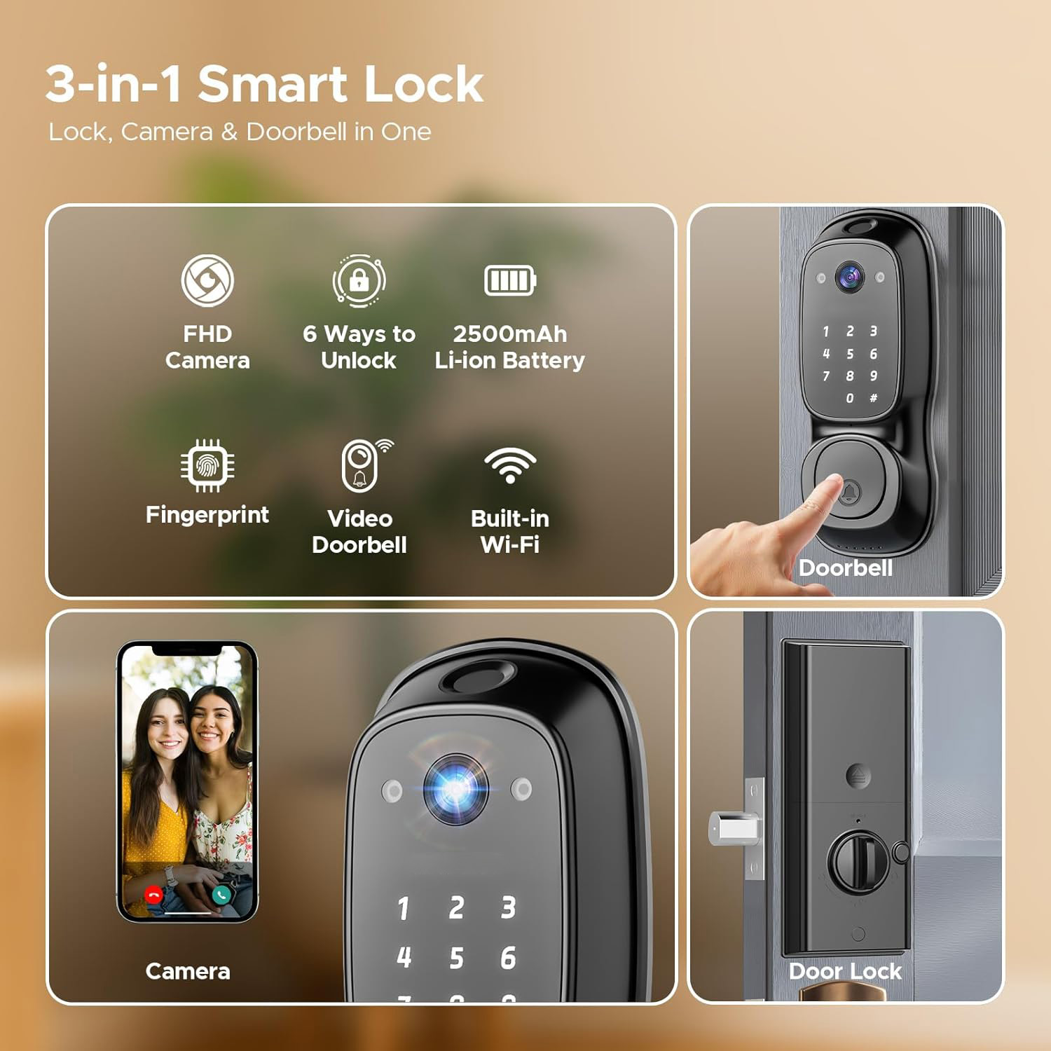 Tuya WLAN-Smart-Türschloss ‎ K – Electronics & Gadgets Starting With T Bewertung und Preis