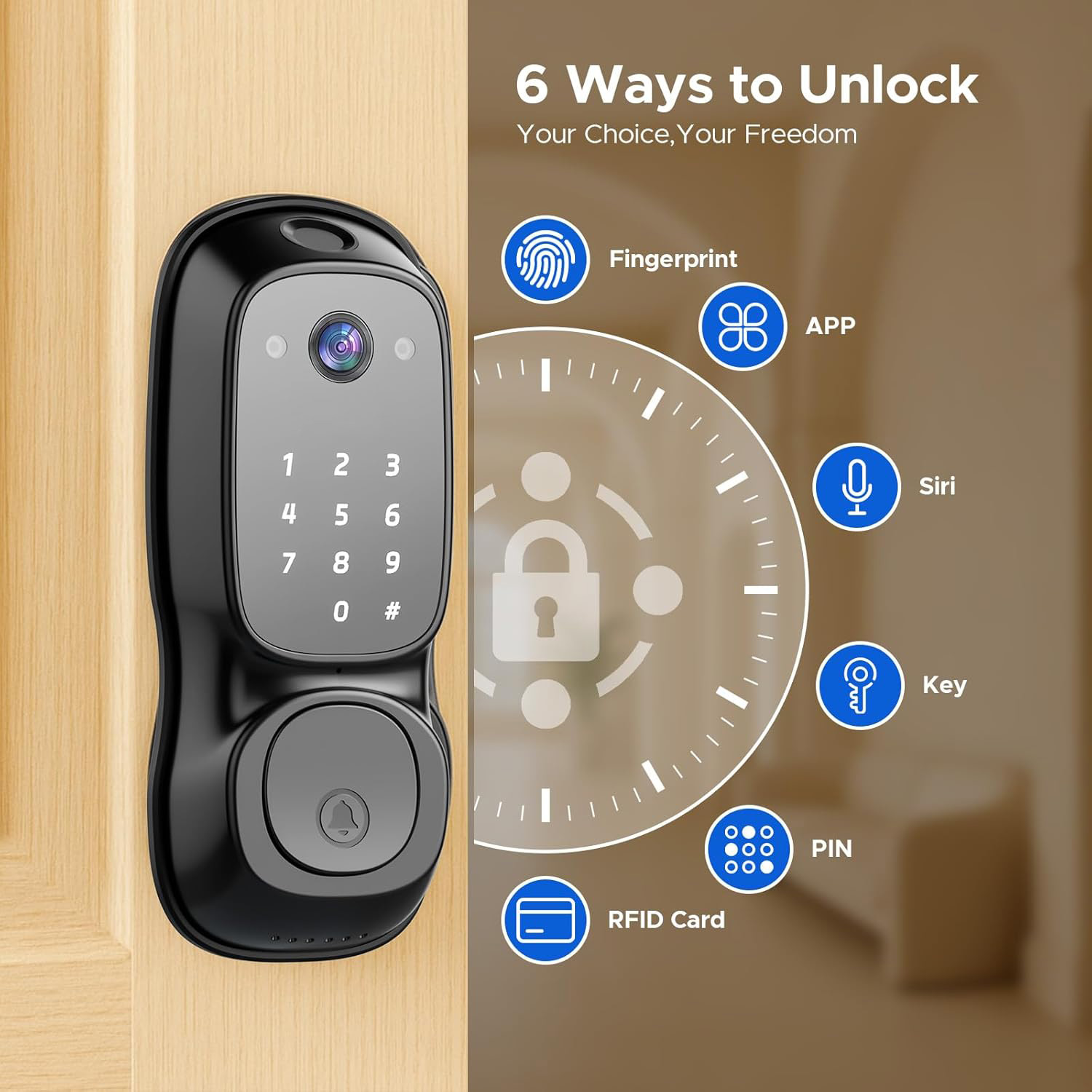 Tuya WLAN-Smart-Türschloss ‎ K – Electronics & Gadgets Starting With T Bewertung und Preis