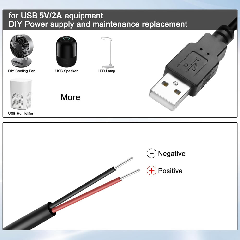 DC 2-Pin USB-Stromkabel USB-St – Electronics Repair Gadgets Bewertung und Preis