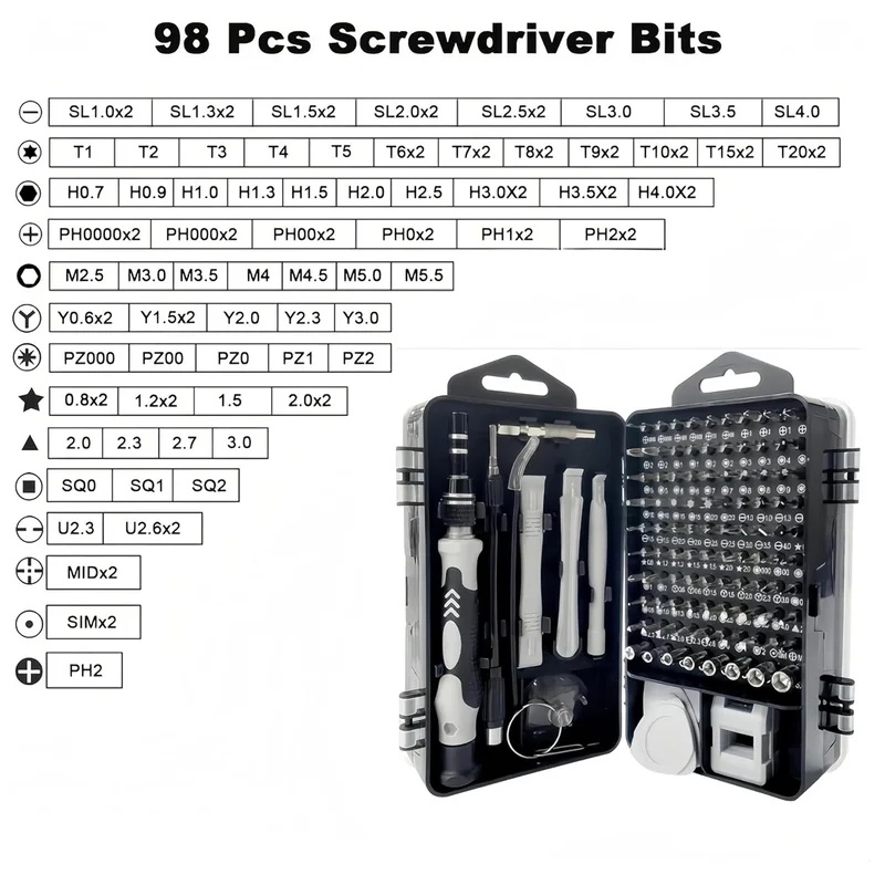 115-in-1 Präzisions-Schraubend – Electronics Repair Gadgets Bewertung und Preis