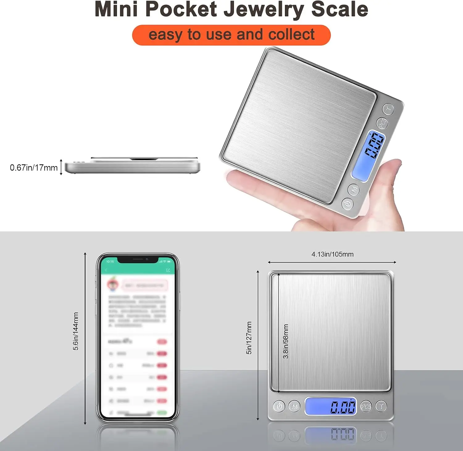 Digitale LCD-Schmuckwaage, 3 k – Kitchen Electronics Gadgets Bewertung und Preis