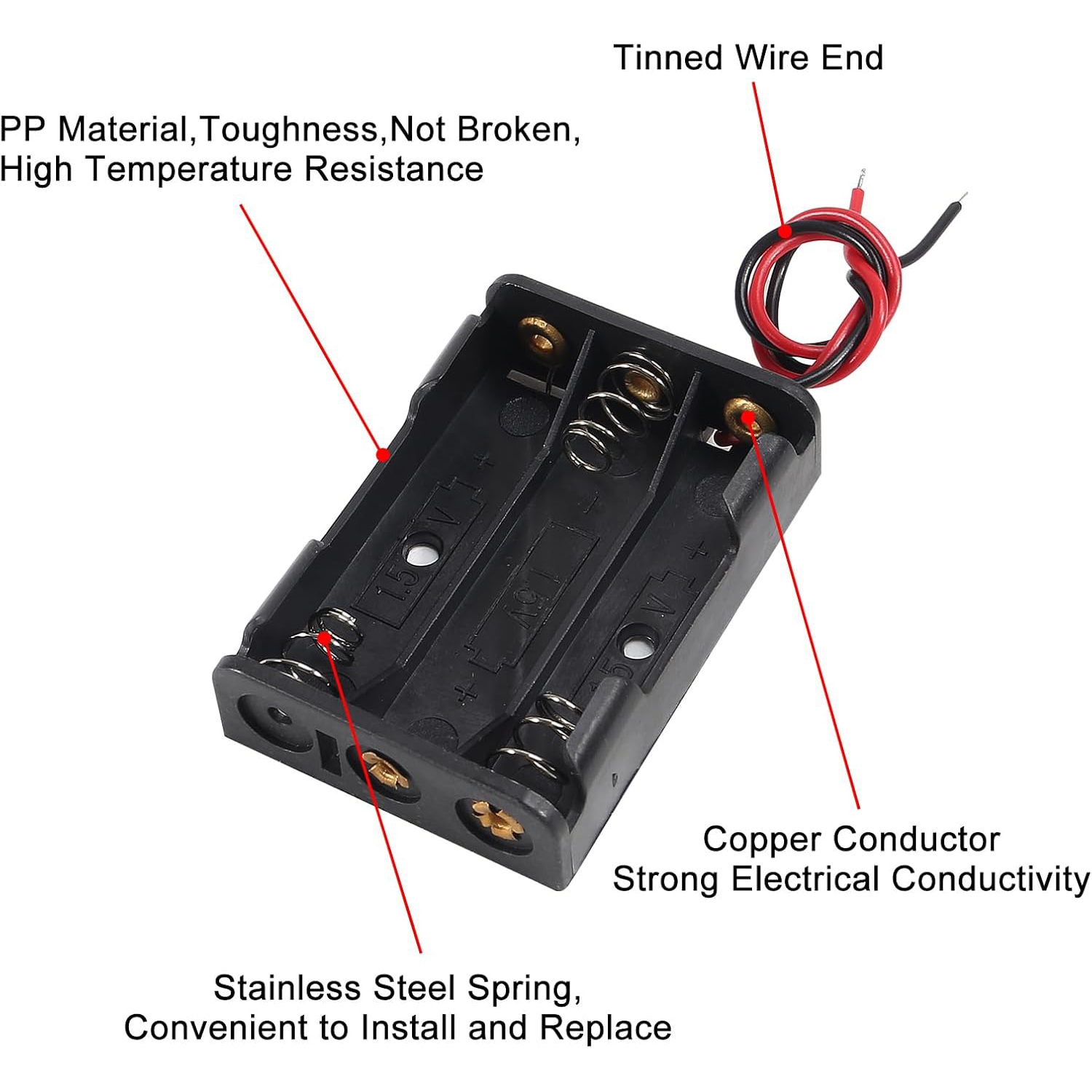 10 Stück AAA-Batteriehalter, 3 – Unique Electronics Gadgets Bewertung und Preis